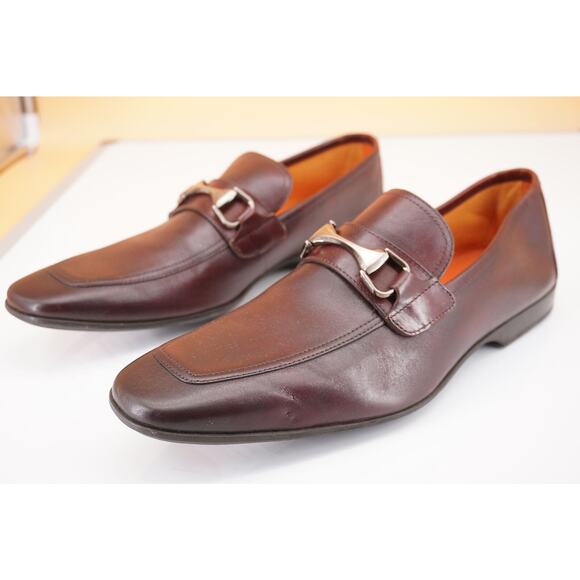 Magnanni Tazon Bit loafers size 9 New Mid brown Leather $395 NIB main image 9